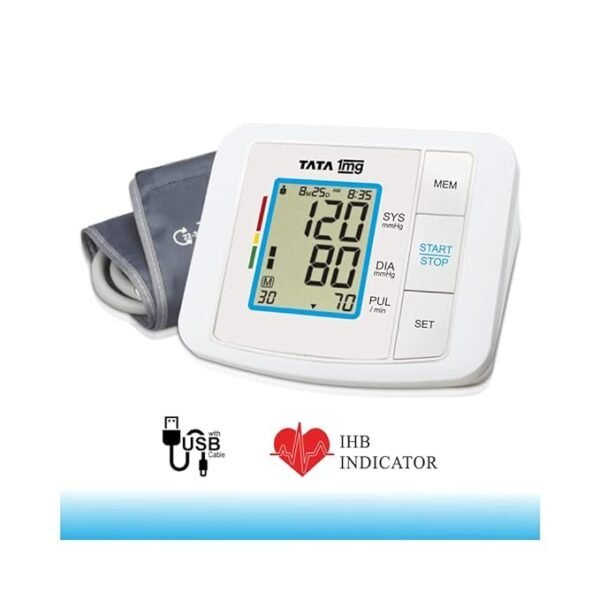 Tata 1mg Blood Pressure Monitor Fully Automatic, Upper Arm Style Digital BP Monitor - Image 2