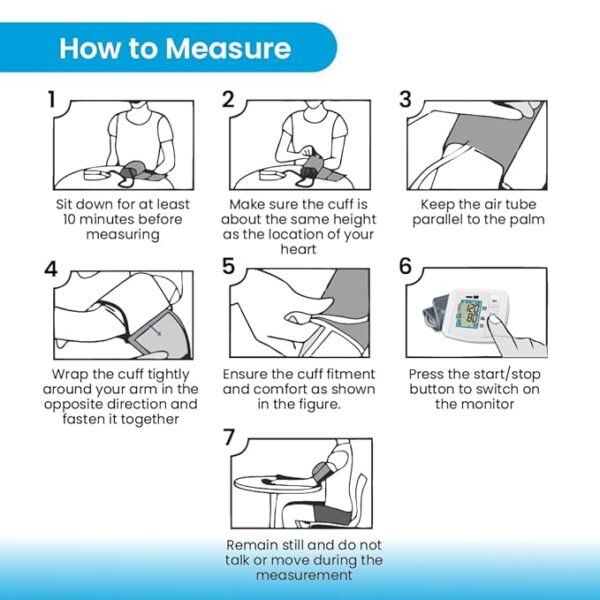 Tata 1mg Blood Pressure Monitor Fully Automatic, Upper Arm Style Digital BP Monitor - Image 4